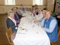 Happy Diners at Monk Bretton Lunch Club