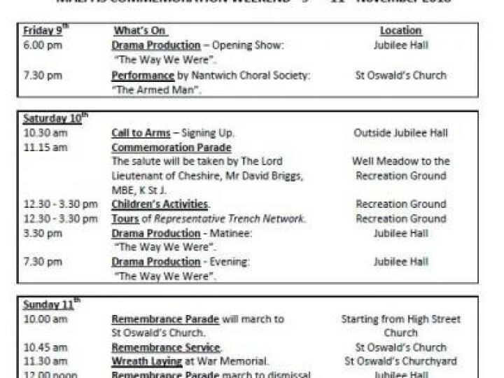 Programme of Events