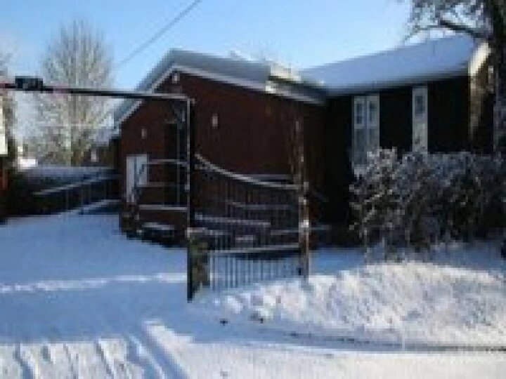 Village Hall in snow