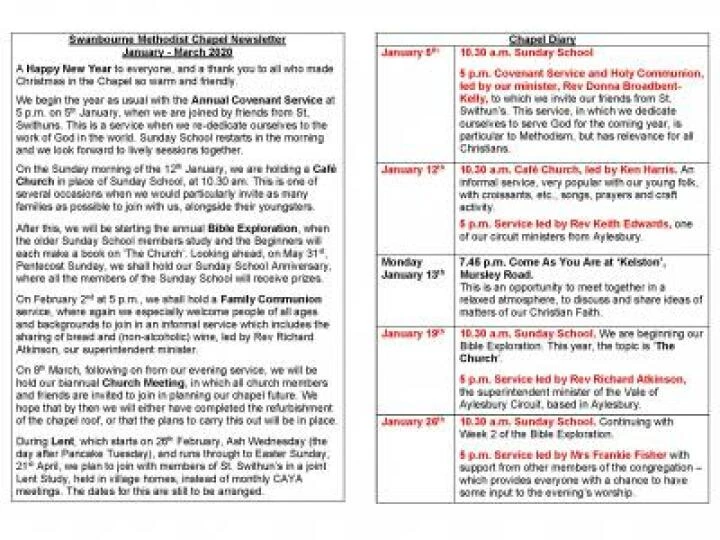Swanbourne Chapel Newssheet Jan – Mar 2020_Page_1