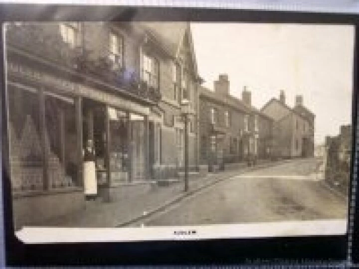 Bakery with Mr wood outside