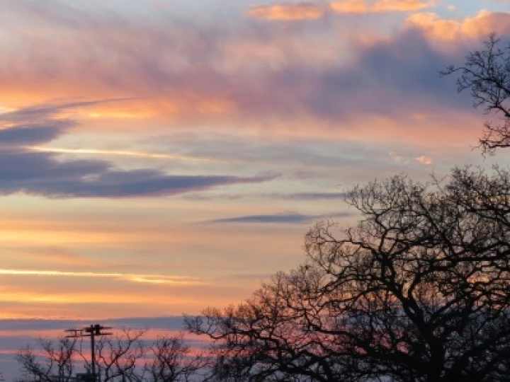 December Sunset over Audlem