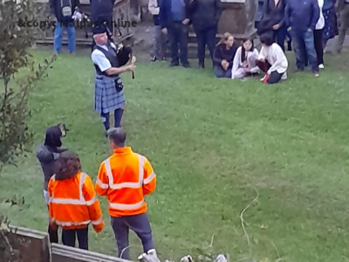 Piper Jimmy Lunney at St Oswald's Church