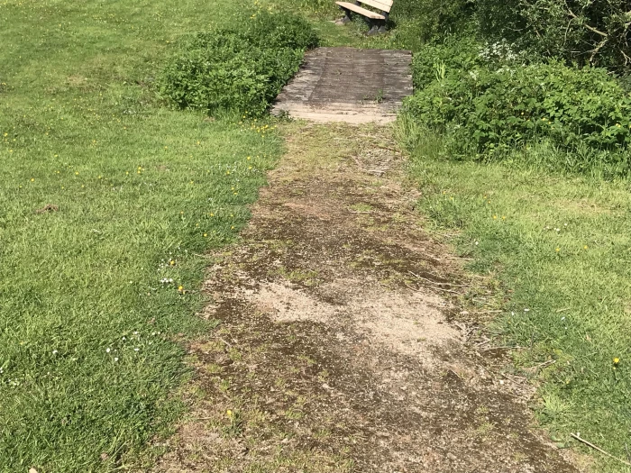 bridge footpath before repairs
