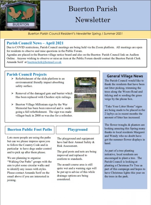 buerton newsletter