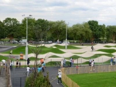 burgess park national bmx track overview
