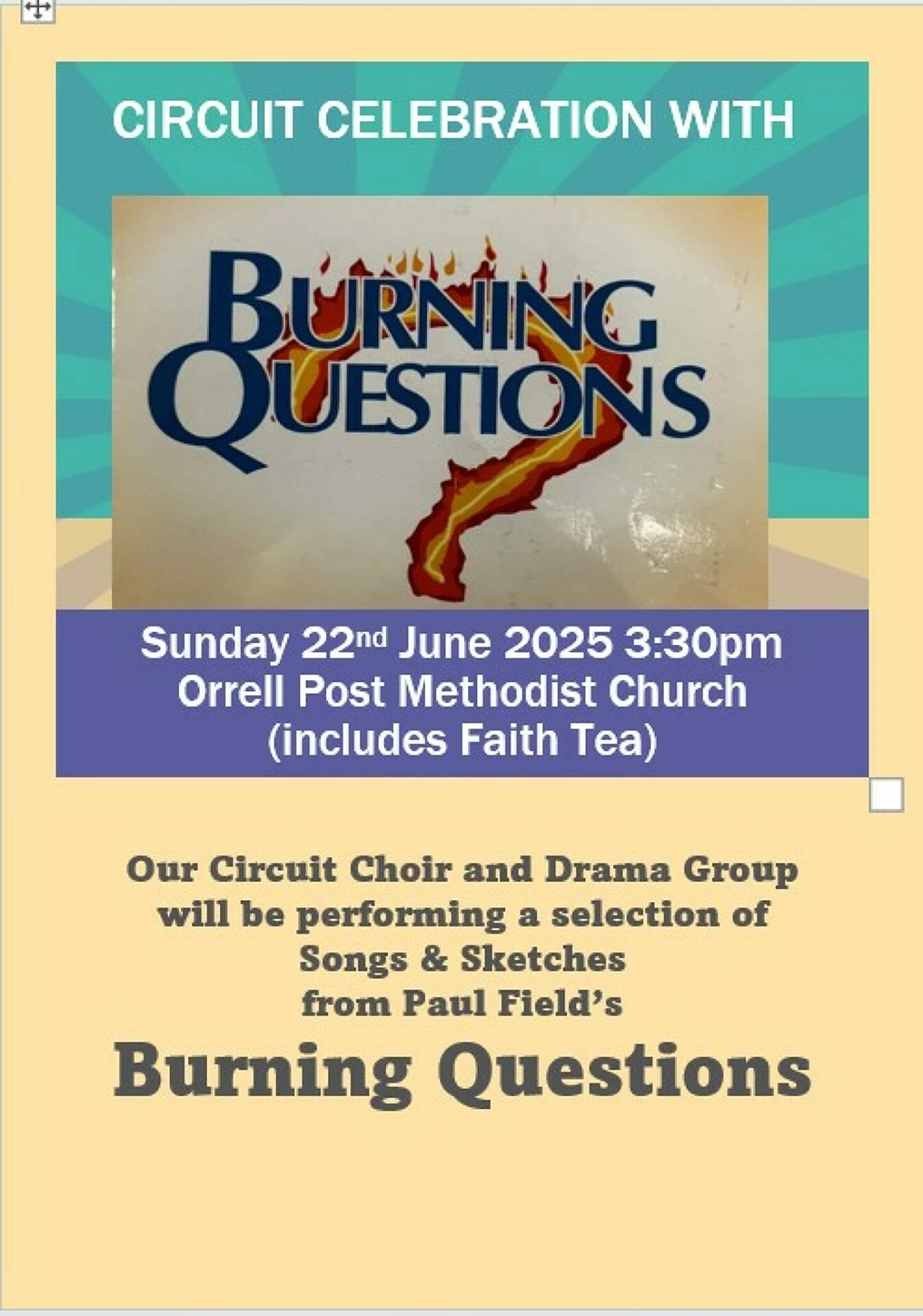 burning questions poster