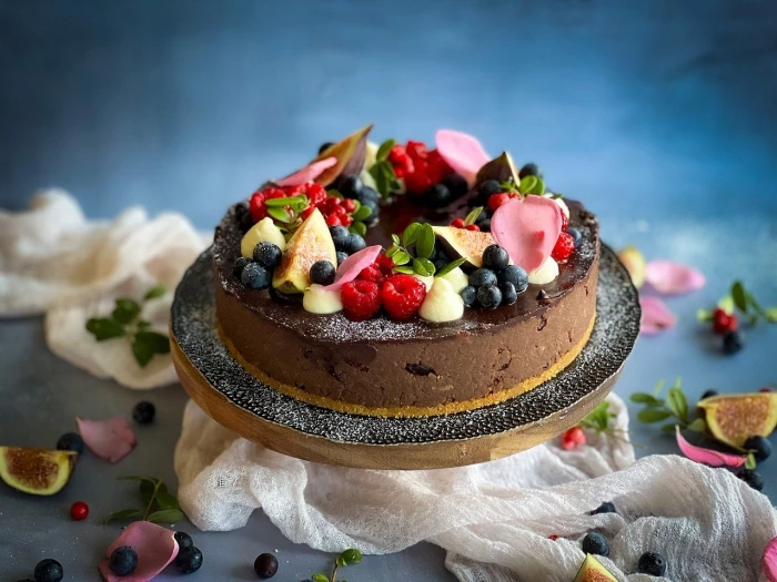 cake berries dessert