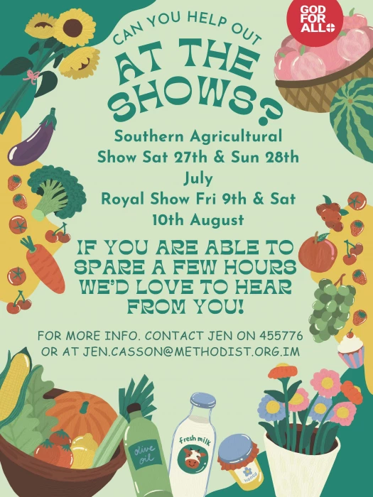 can you help out at the agricultural shows