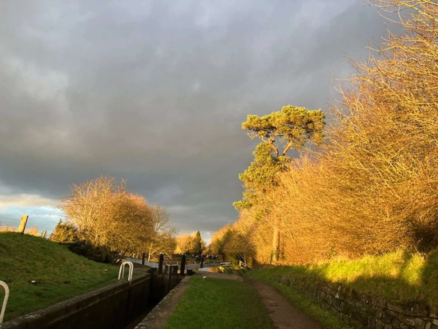 canal in winter