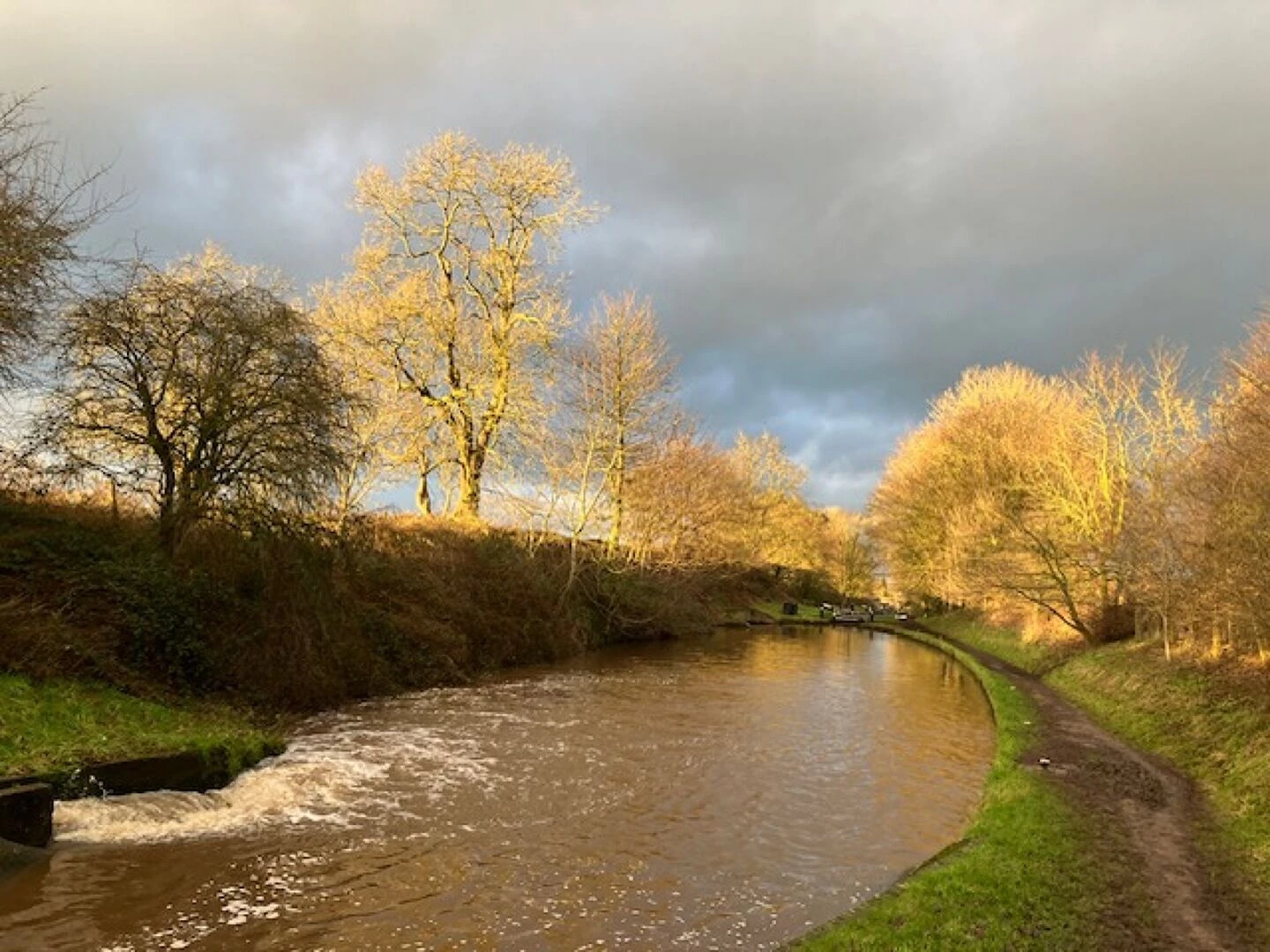 canal in winter