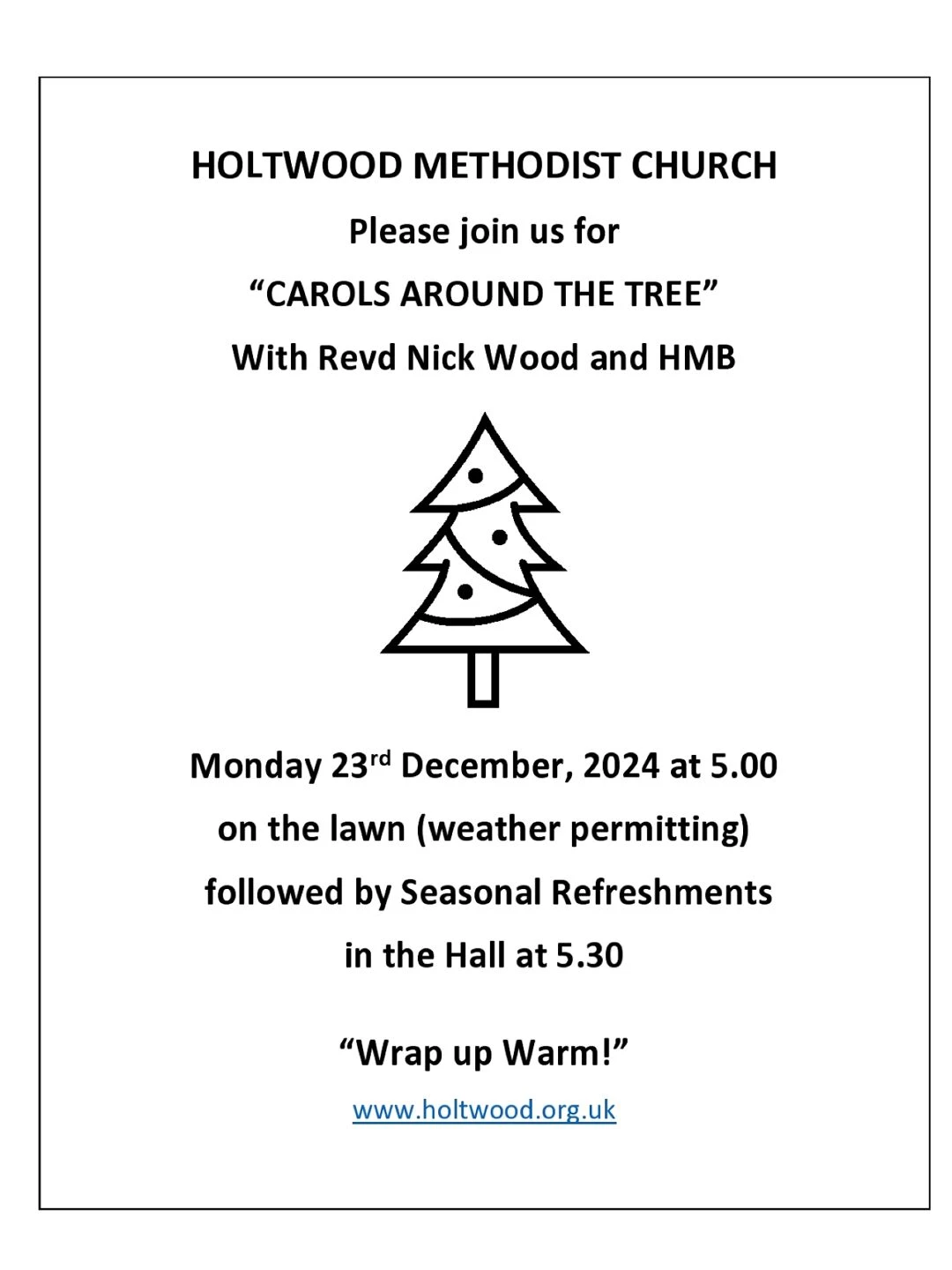 carols around the tree 2024