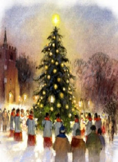 carols around the tree