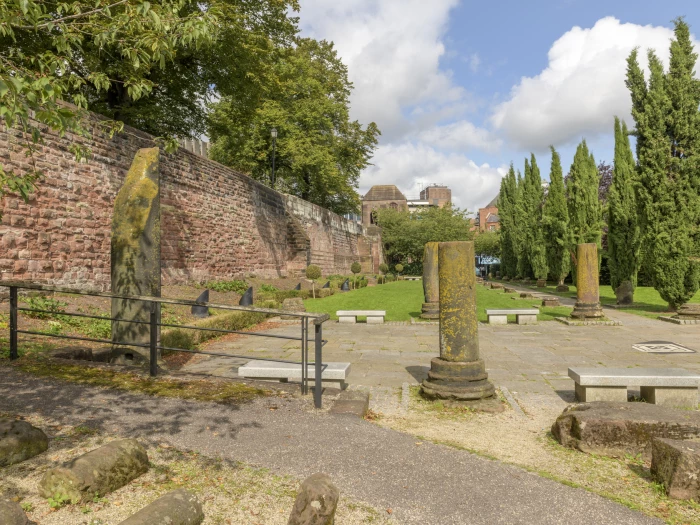chester city walls  roman gardens
