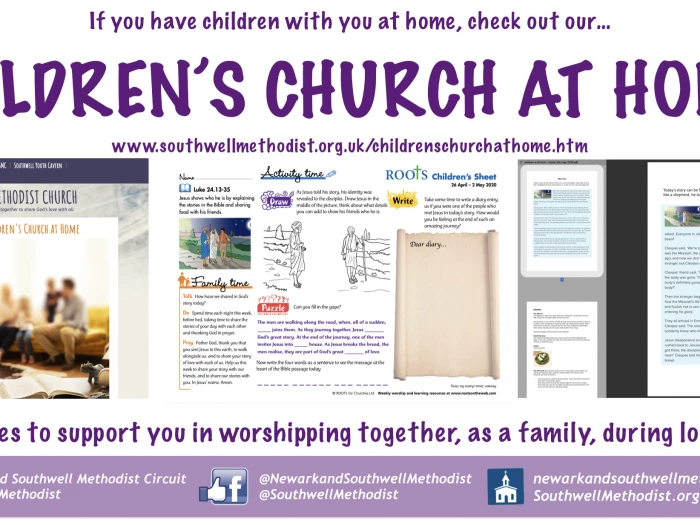 children39s church at home flyer