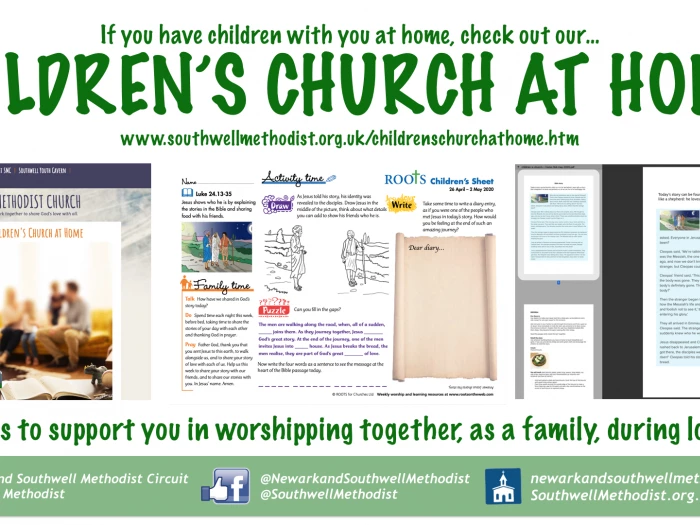 childrens church at home flyer