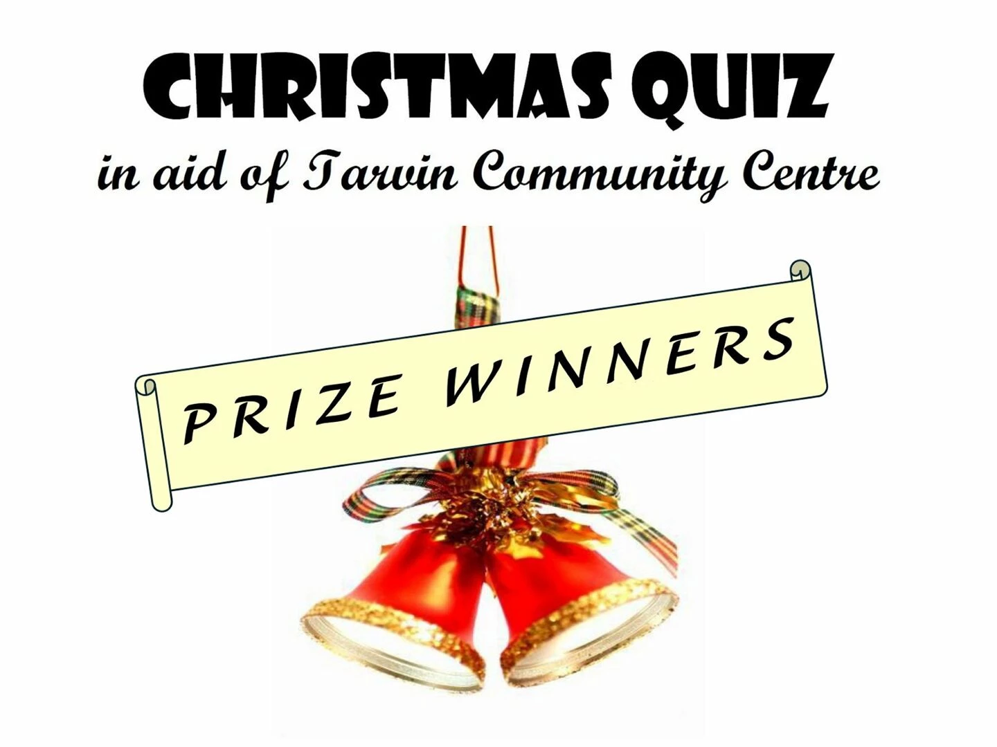 christmas quiz poster for tcc prize winners