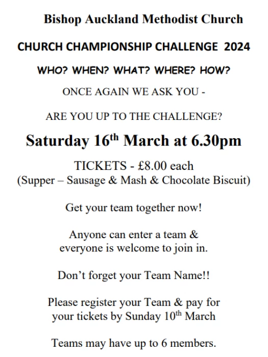 church championship challenge