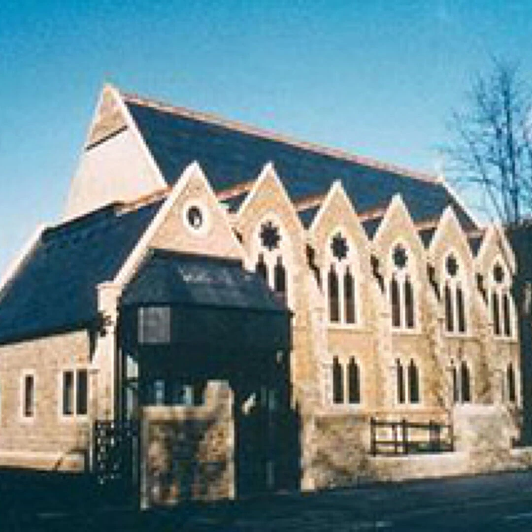 church rebuilt without steeple