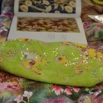 claireabellas against sample fabrics