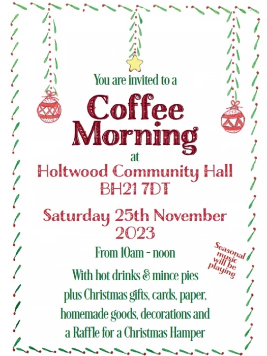 coffee morning flyer