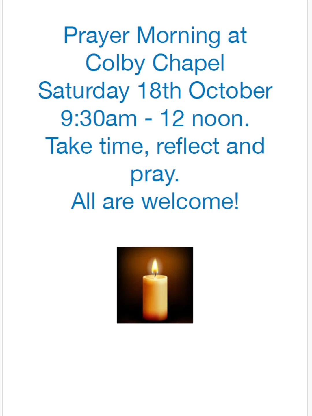 colby prayer morning
