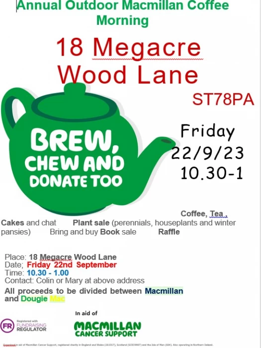 colin amp mary39s coffee morning22nd september 2023
