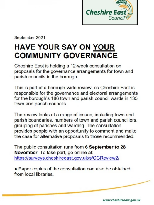 community governance  have your say  september 2021