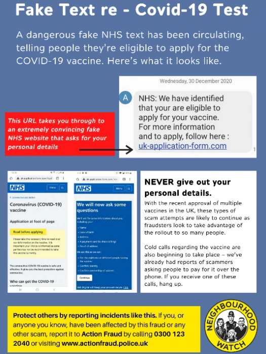 covid vaccine scam jan 2021