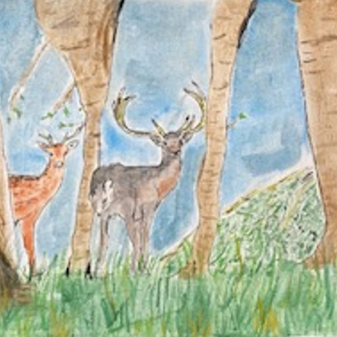 deer painting holiday at home july 2025