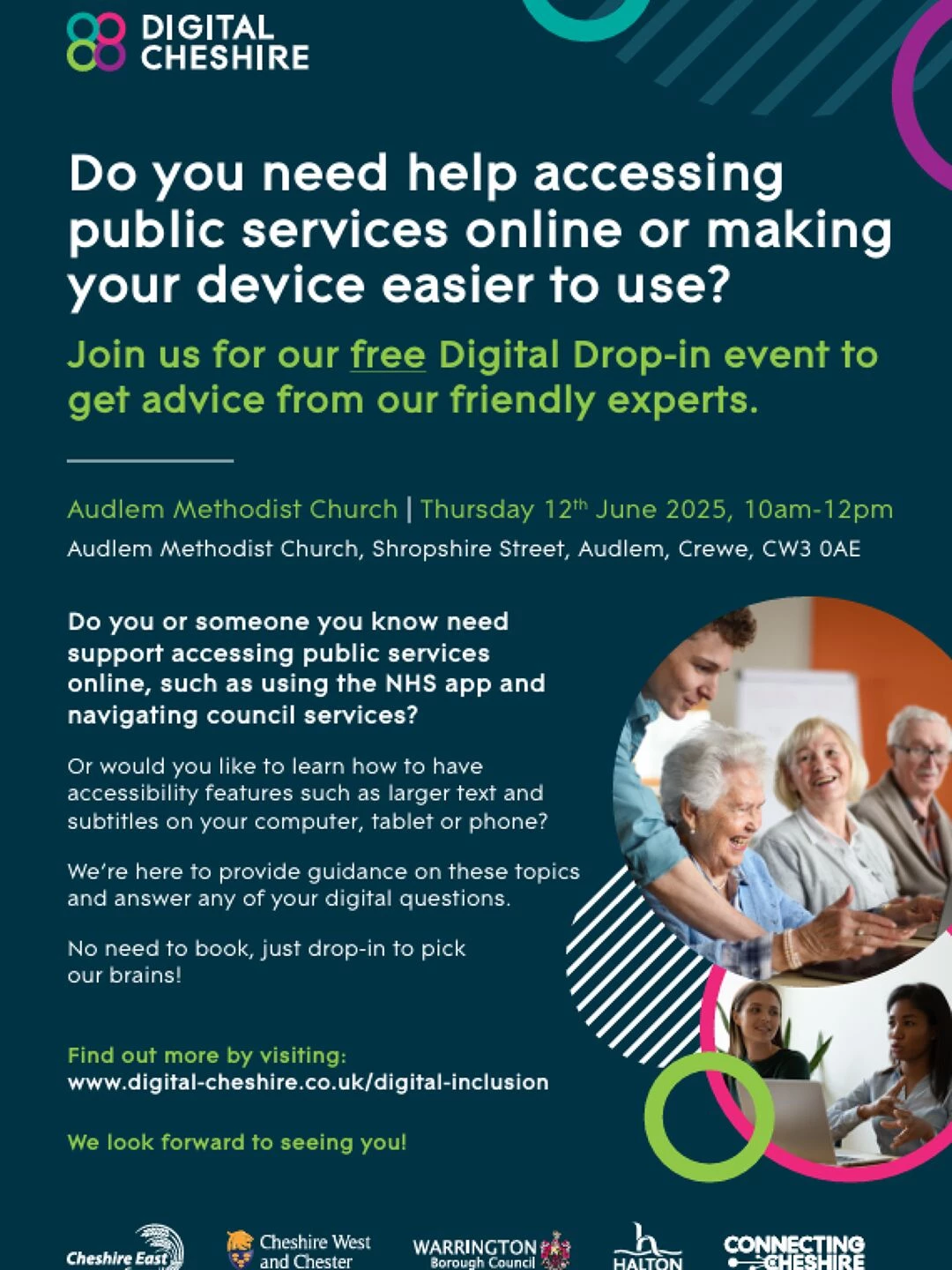 digital drop in event