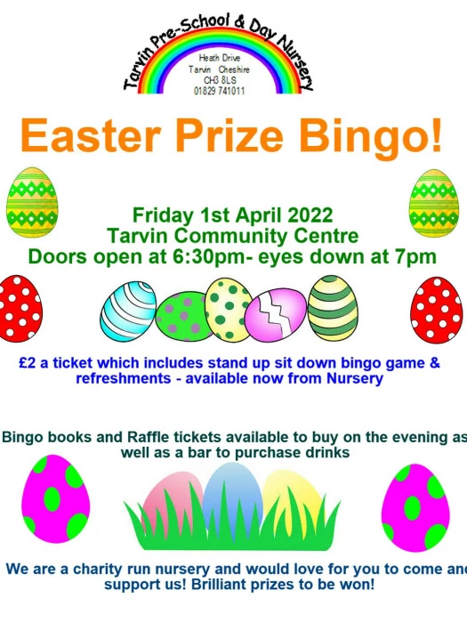 easter bingo poster