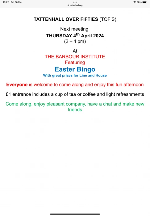 easter bingo