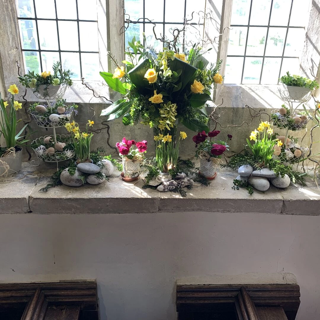 easter flowers at st mary39s