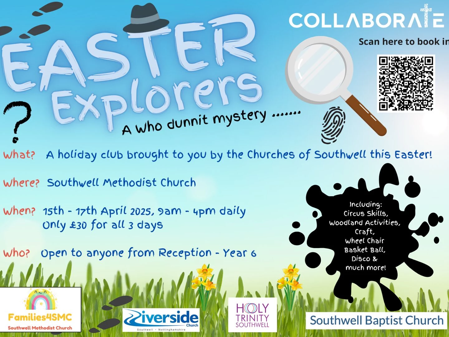 easter holiday club flyer
