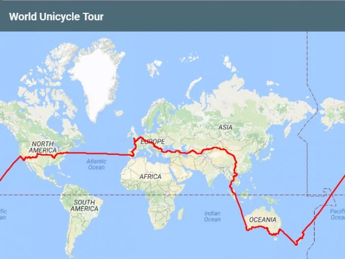 ed pratt world tour map