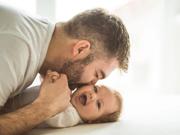 father and baby