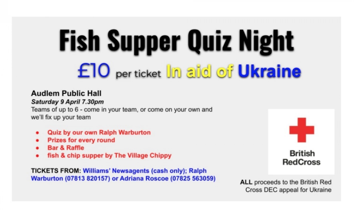 fish and chip quiz night