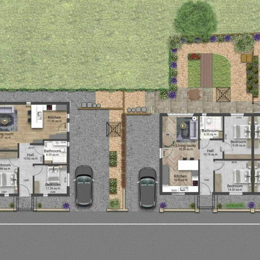 floorplan and site plan