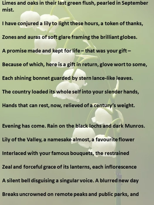 floral tribute by simon armitage