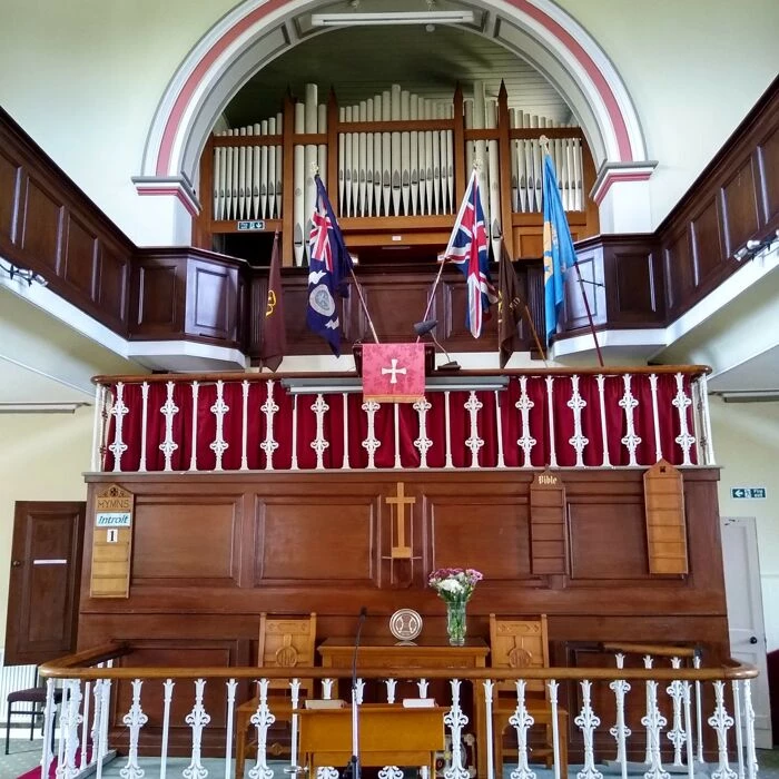 front of church