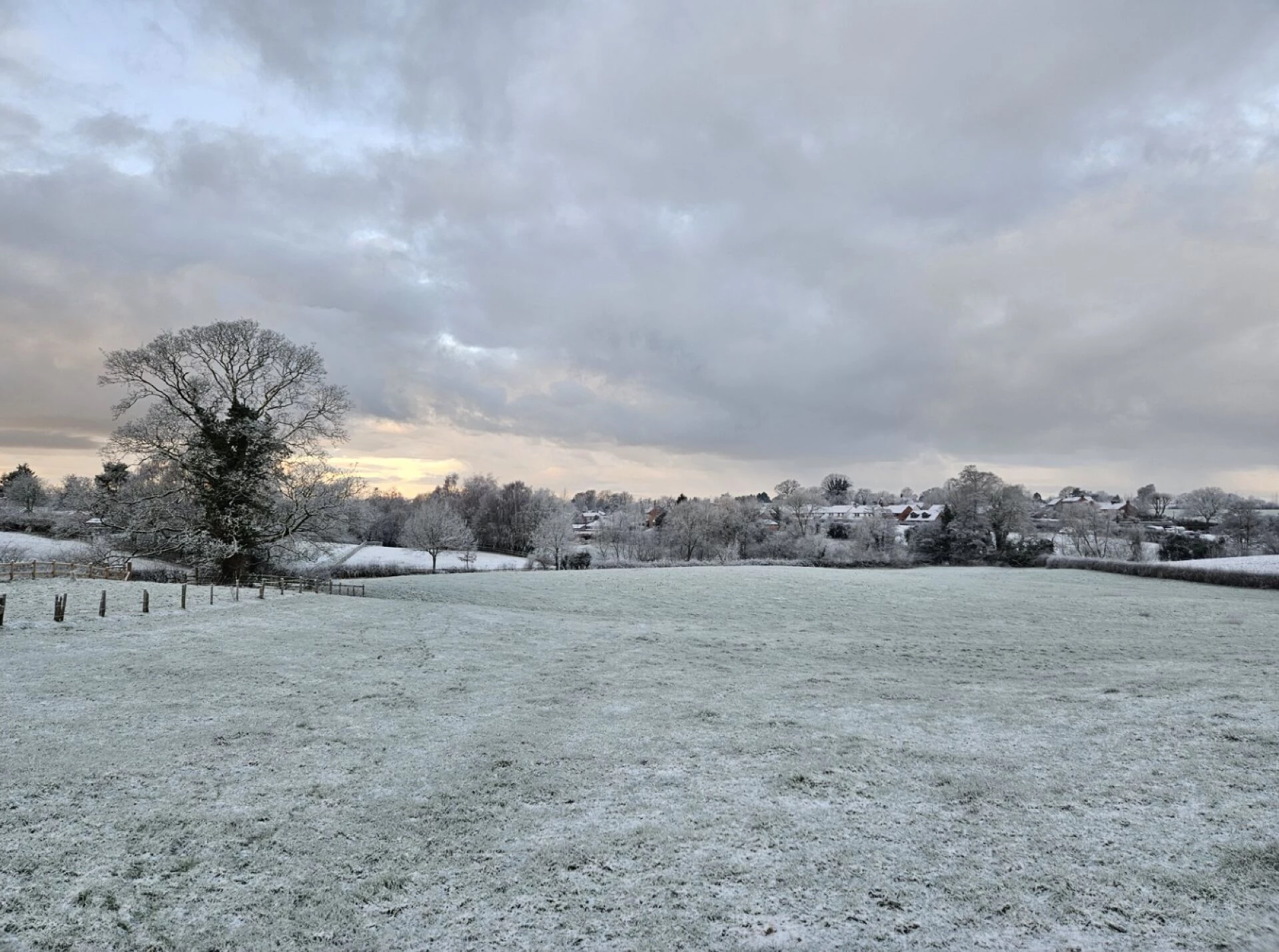 frosty fields around audlem