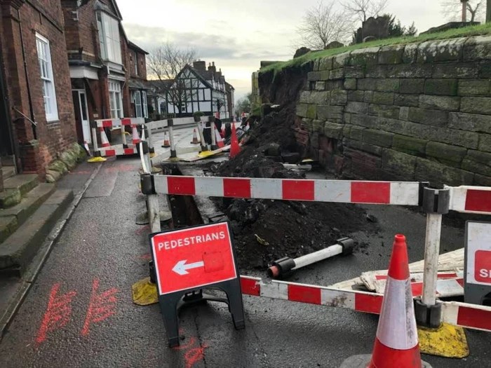 gas leak and wall collapse church street jan 20211