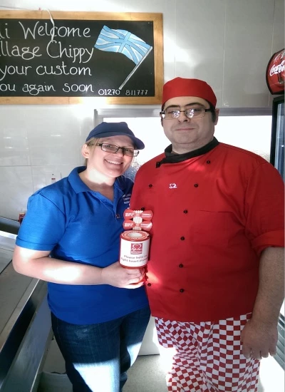 george  ali at the village chippy