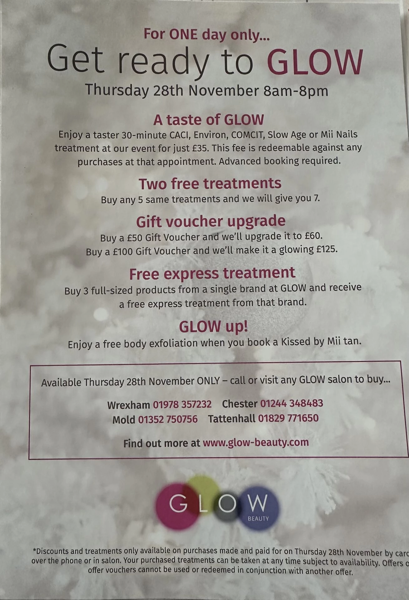 get ready to glow