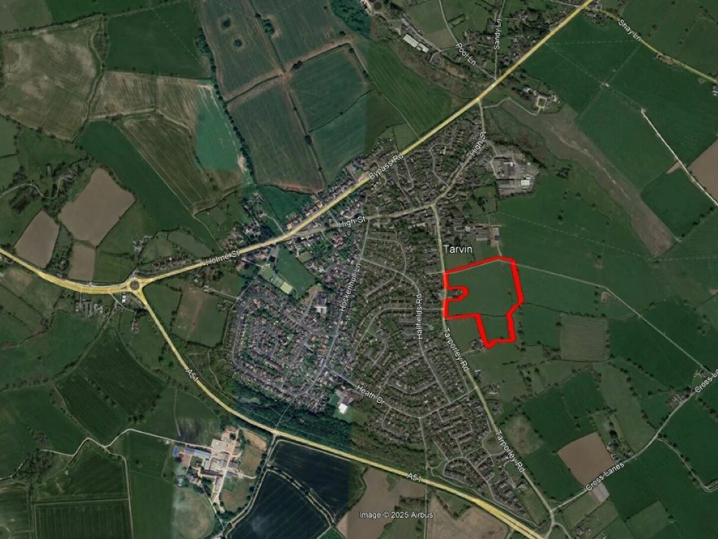 gladman development aerial view