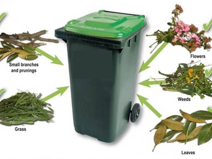 green waste bin