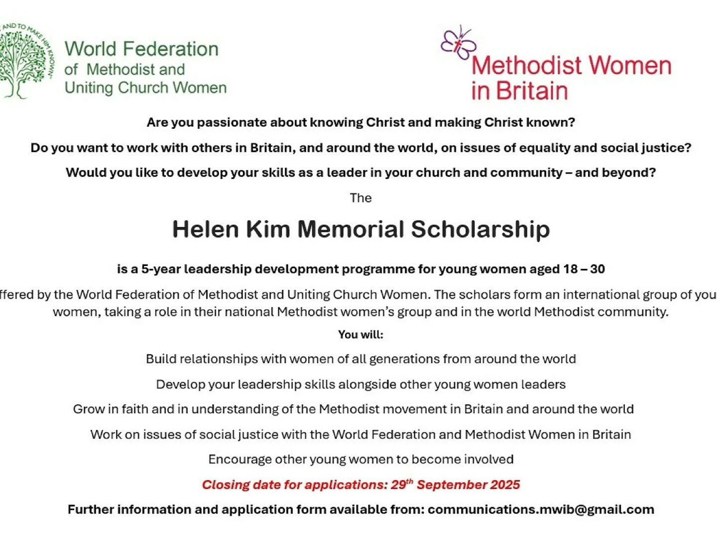 helen kim memorial scholarship