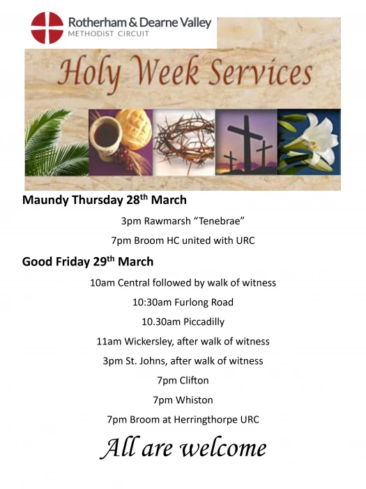 holy week services