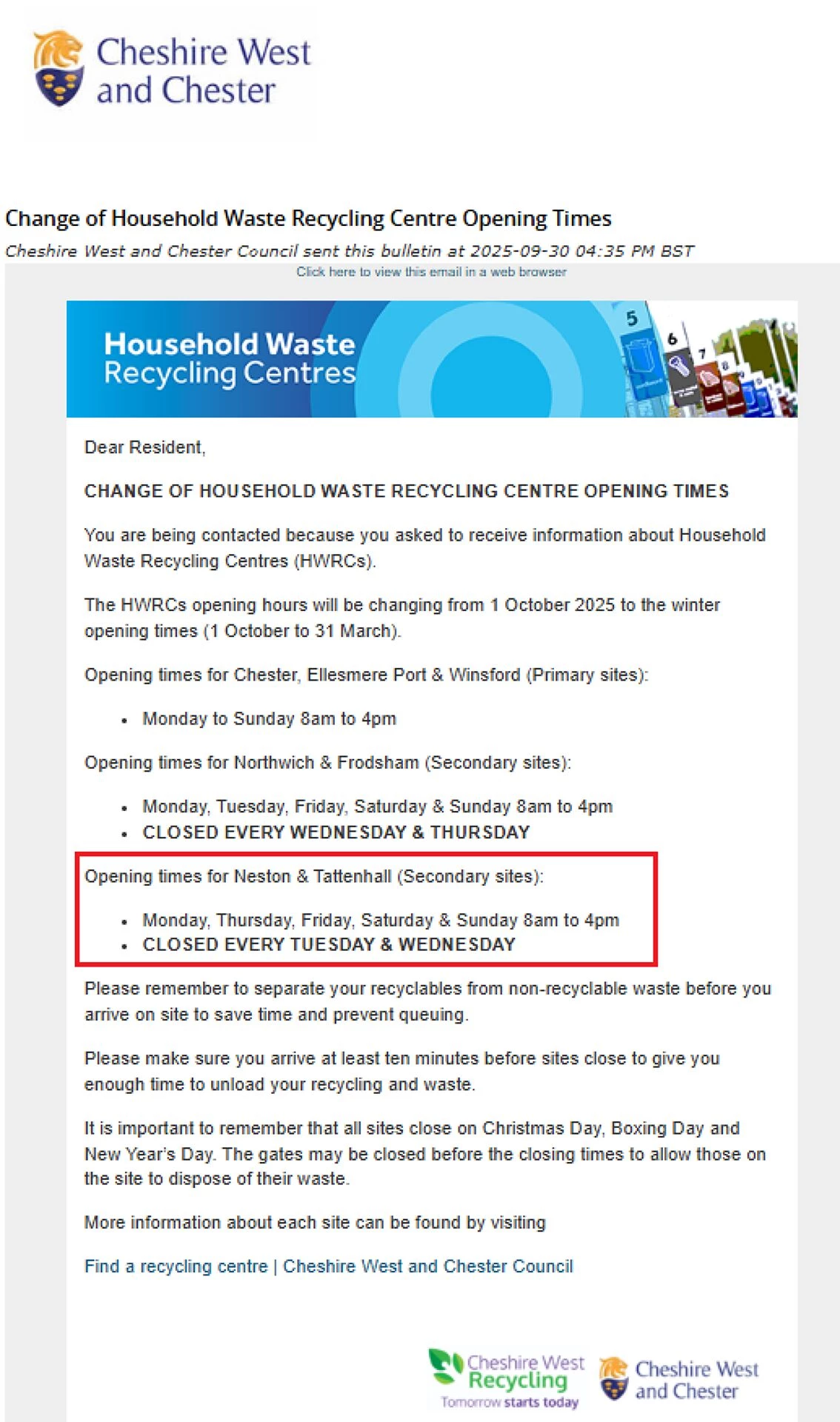 household waste